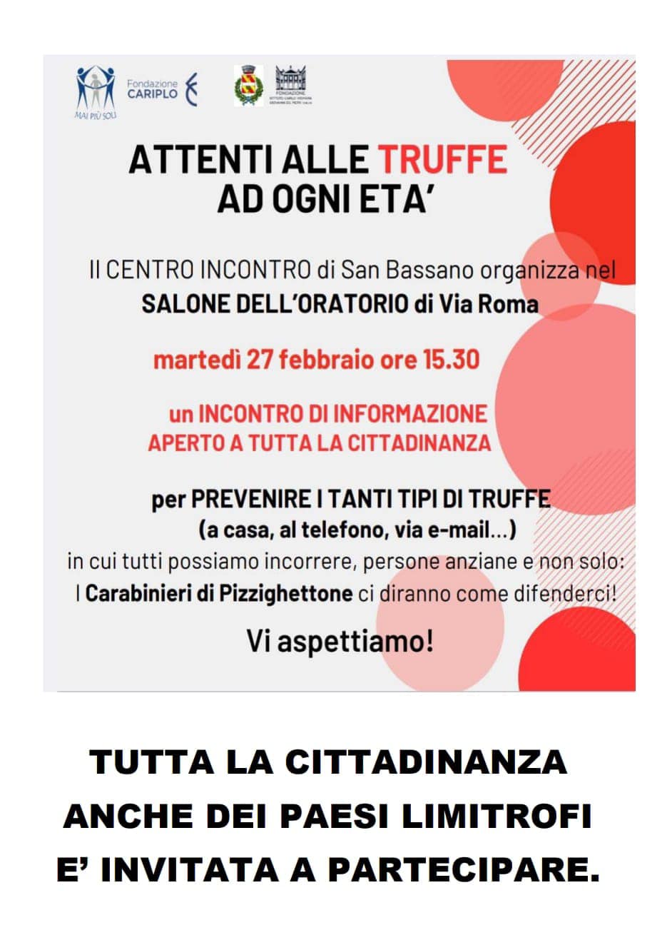 Attenti alle truffe ad ogni età